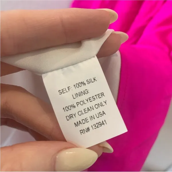 Amanda Uprichard Barbie Hot Pink Mini Dress silk M - Image 5