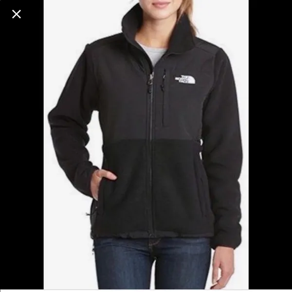 North face black fleece zip up - Image 2