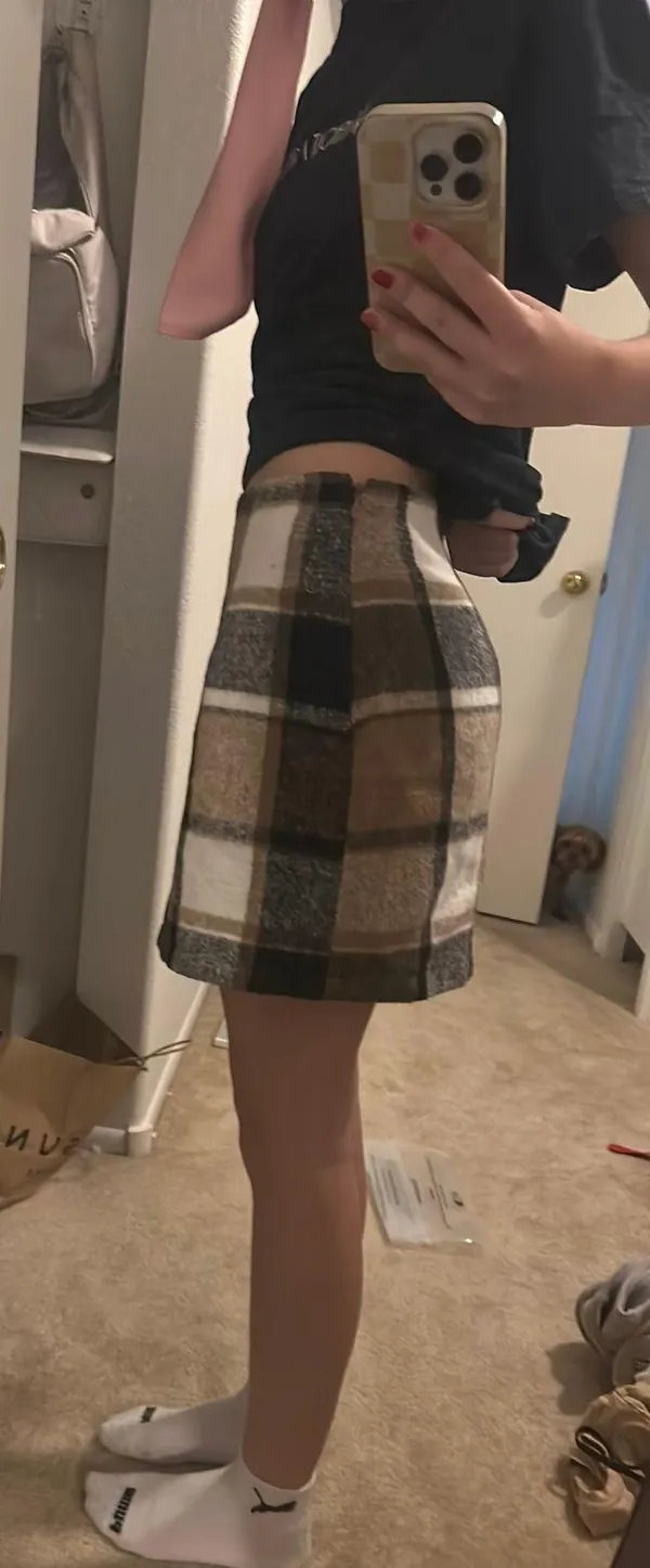 Amazon Mini Plaid Skirt - Image 2