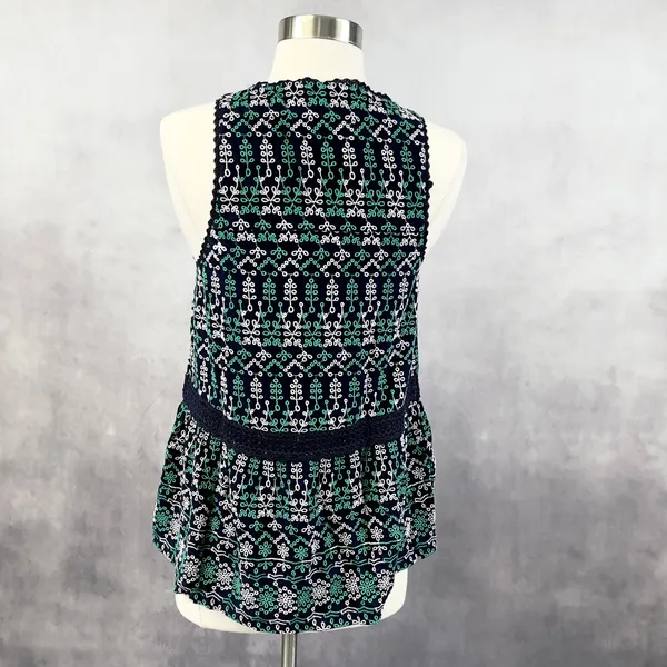 Maeve‎ Women Sleeveless Top XS Boho Indie Festival Cottage Dainty Artsy Coquette - Image 2