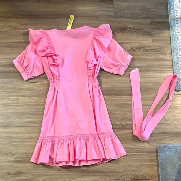 Boutique Zara Pink Ruffle Sleeve Dress - Image 7