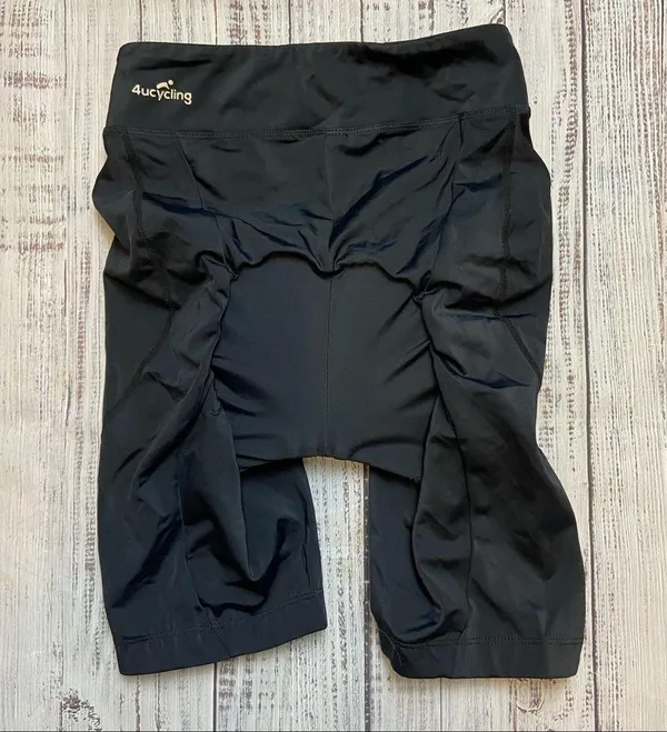 4 U Cycling Padded 9” Black Shorts. Size XSmall. NWT - Image 9