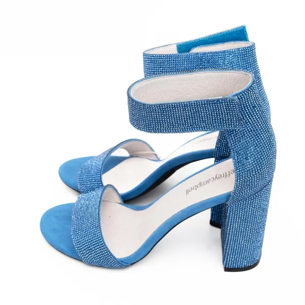 Jeffrey‎ Campbell - Blue Sparkly Lindsay Heel - Image 10