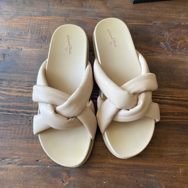 Universal Thread Braided Slide Sandals in Tan - Image 4