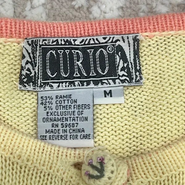 Vintage Curio Spring Embroidered Cardigan Sweater - Image 9
