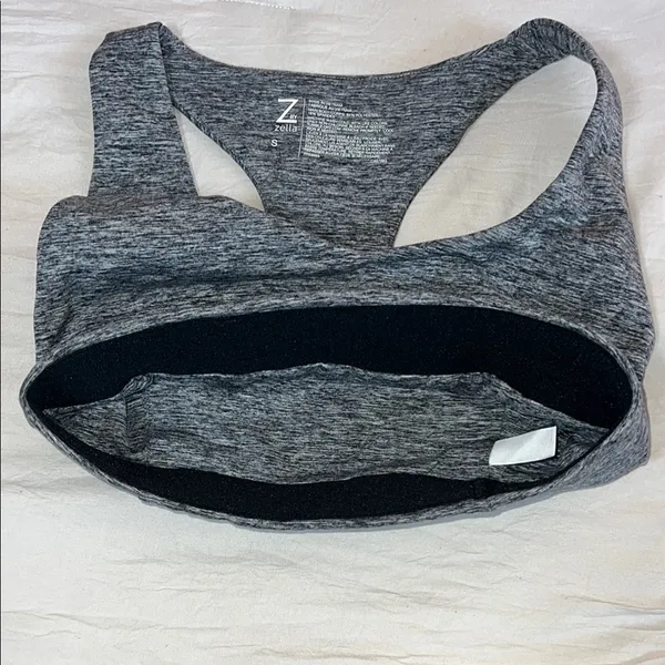 Z By Zella‎ Gray Seamless Sports Bra with Racerback Support - Image 6