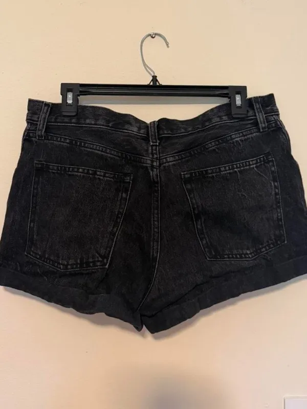 Abercrombie & Fitch Annie High Rise Denim Shorts - Image 4
