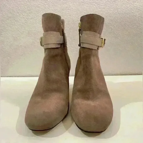 Joan & David Women’s Suede Leather Tan‎ Color Ankle Booties Size 9.5 - Image 13