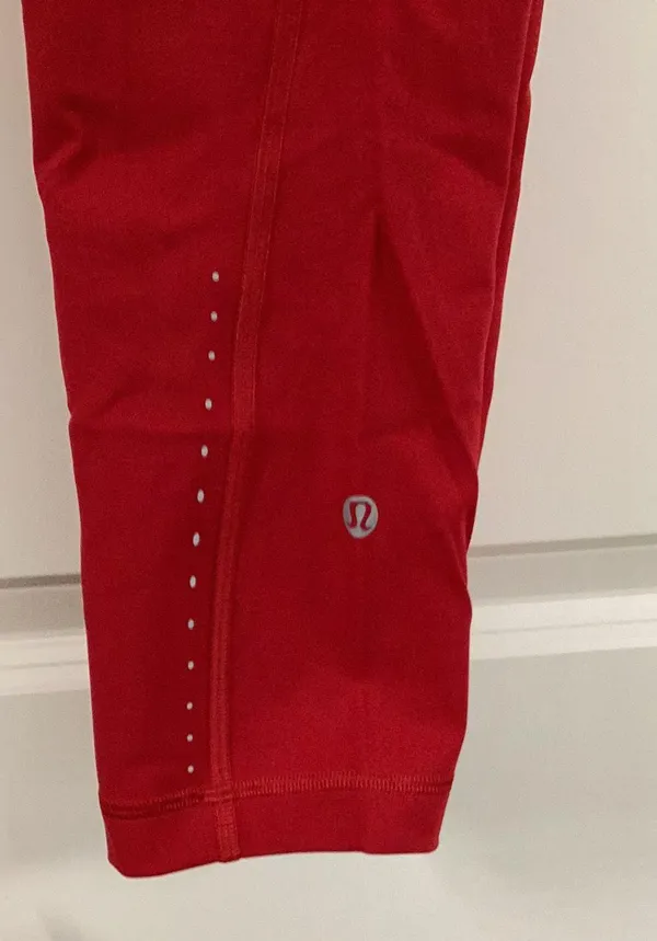 Lululemon Leggings In Dark Red - Image 2