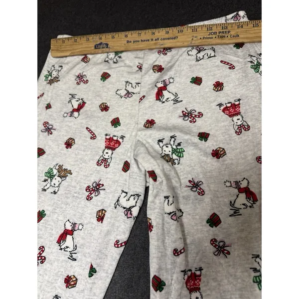 Laura‎ Ashley Pajama Set West Highland Dog Scottie sz M Christmas Westie Soft - Image 6