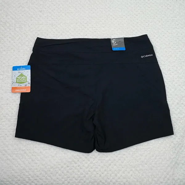 Columbia Omni-Sheild Black Moisture Wicking Repellency Mid Rise Shorts NWT 6 - Image 6