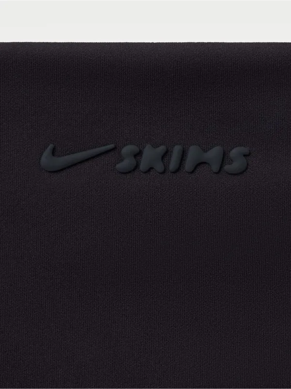 NIKE X SKIMS (G15) Matte Double Strap Scoopbra | Color OBSIDIAN | Size Large - Image 9
