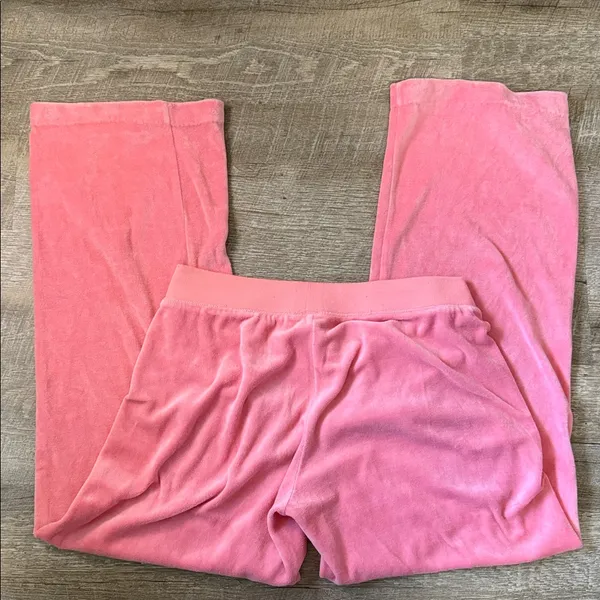 Y2K Juicy Couture Pink Velour Lounge Pants Size L - Image 4