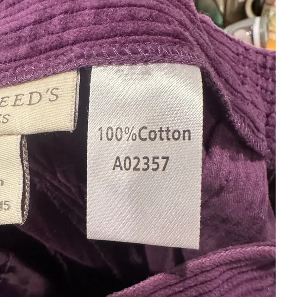 Appleseed's Corduroy Pants‎ Trousers Purple Size 6P Cotton Retro Preppy - Image 4