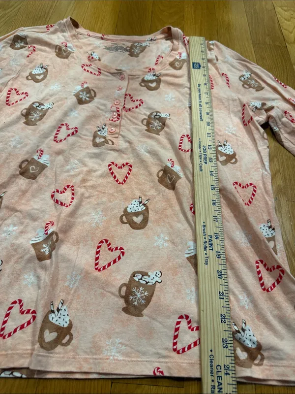 Sleep sense women’s long sleeve 2 piece sleepset size large. - Image 6