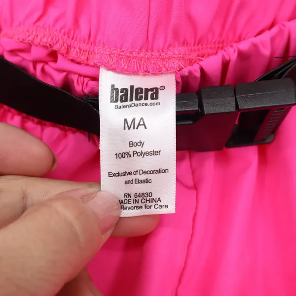 Balera Neon Pink Cargo Dance Pants Womens MA Buckle Belt Joggers - Image 2