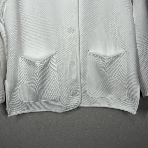 Weekend Routine Zac & Rachel Quilted Cloud Dancer Jacket Size Womens Large - Image 5