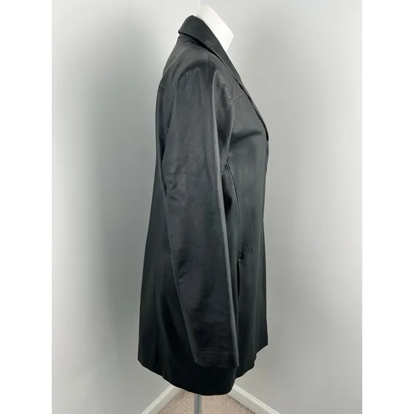 Bagatelle Vintage Genuine Leather Trench Peacoat Large Matrix Mob Wife - Image 4