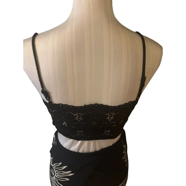 Free People Intimately Top Crop Black Lace Size S - Image 2