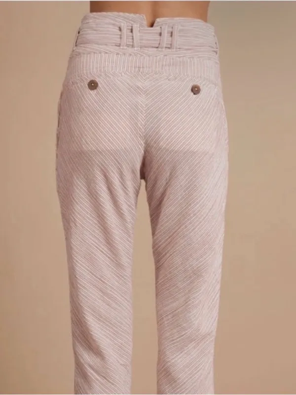 Free People Rumors Yarn Dye Harem Pants Textured High Waisted: Size 8 - Image 2