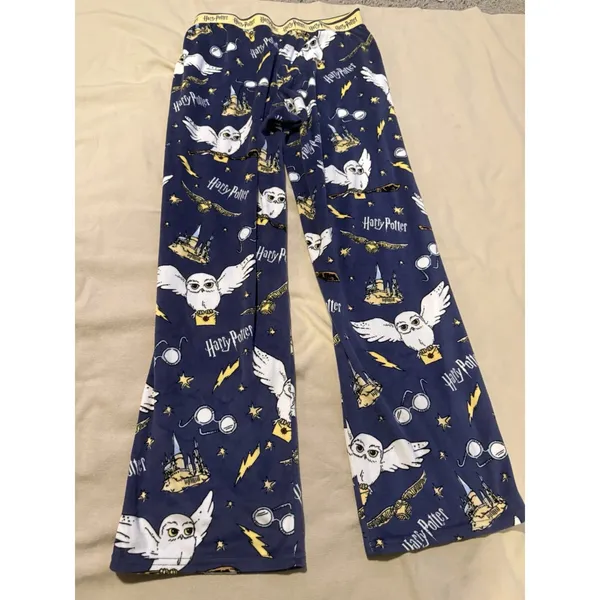 Wizarding World Harry Potter Hedwig Pajama Pants Women's Sz M 8-10 - Image 4