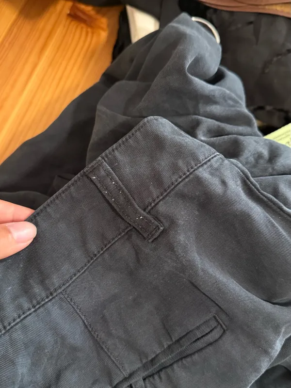 Madewell Black/Navy Pleated Trouser - Image 3