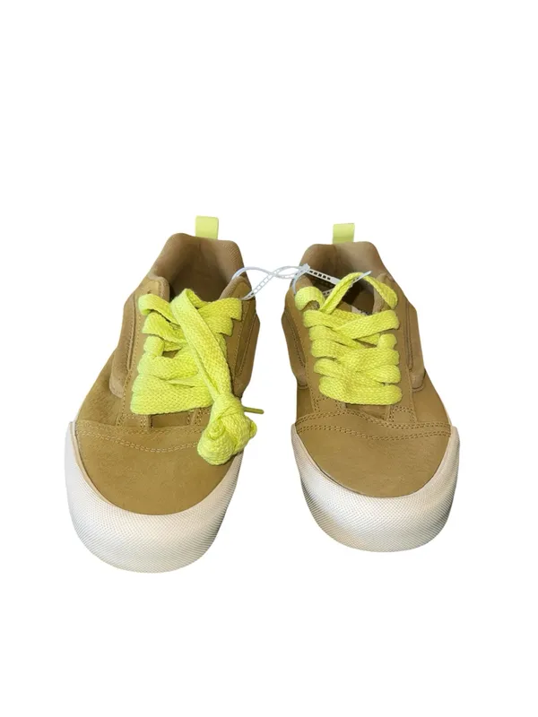 NEW VANS KNU SKOOL SNEAKERS Suede M-8 W-9.5 GOLDEN HOUR ANTELOPE / Green - Image 5