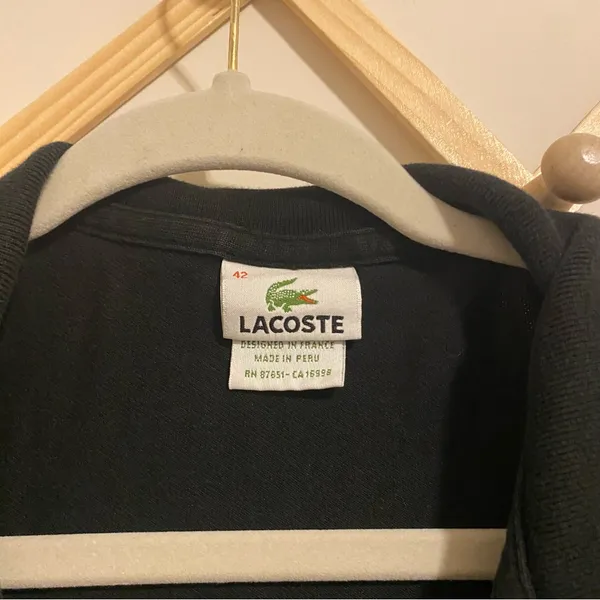 Lacoste Black Polo Shirt size 42 - Image 5