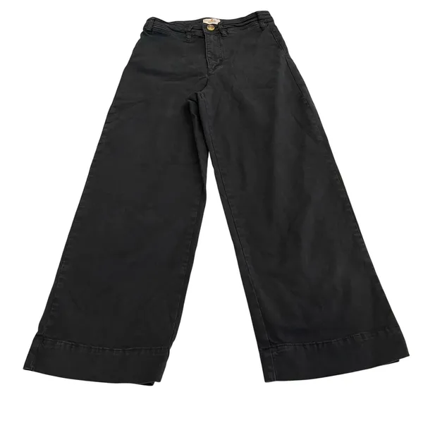Marine Layer Bridget Wide Leg Crop Pants in Black size 6‎ - Image 2