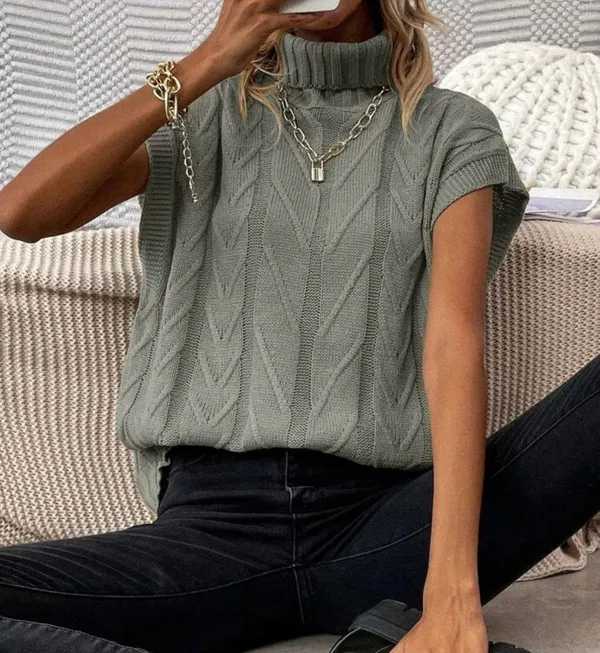 Gray Sleeveless Sweater - Image 3