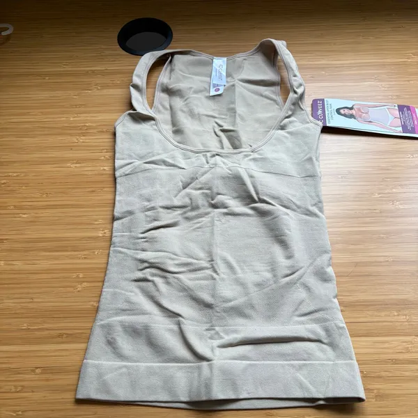 Shapermint Curveez Large Nude Seamless Tank Top Essential Open Bust Compression Tan - Image 2