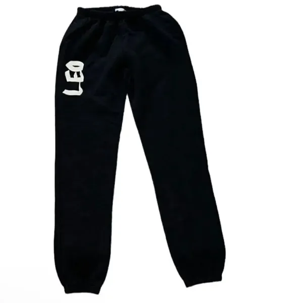 Good American Oversized Black Leo Sweatpants(Size 1,Small) - Image 4