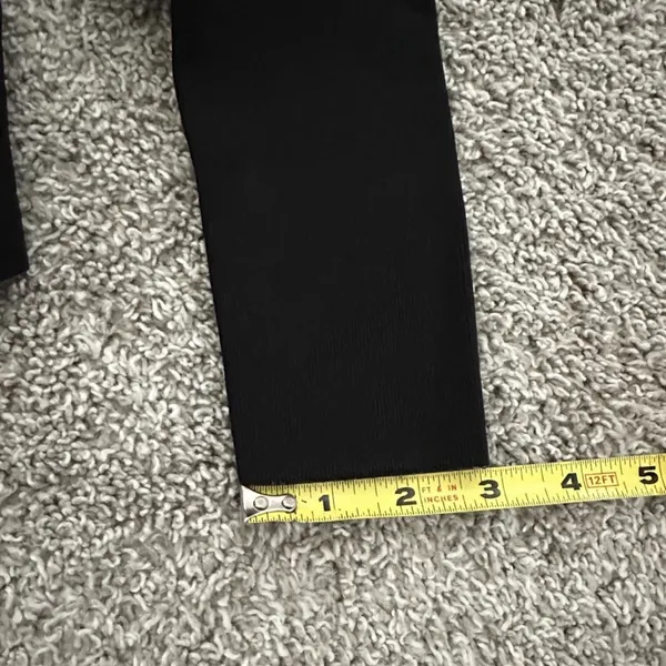 Edition Express Black Long Sleeve Cropped Top with Gold Buttons - Image 10
