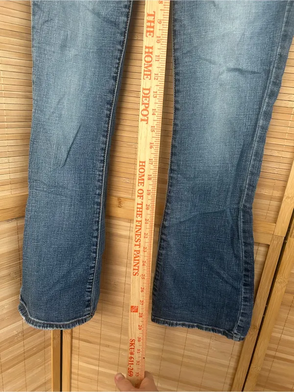 American Eagle Y2K skinny kick stretch low rise bootcut denim jeans woman’s 2 - Image 5