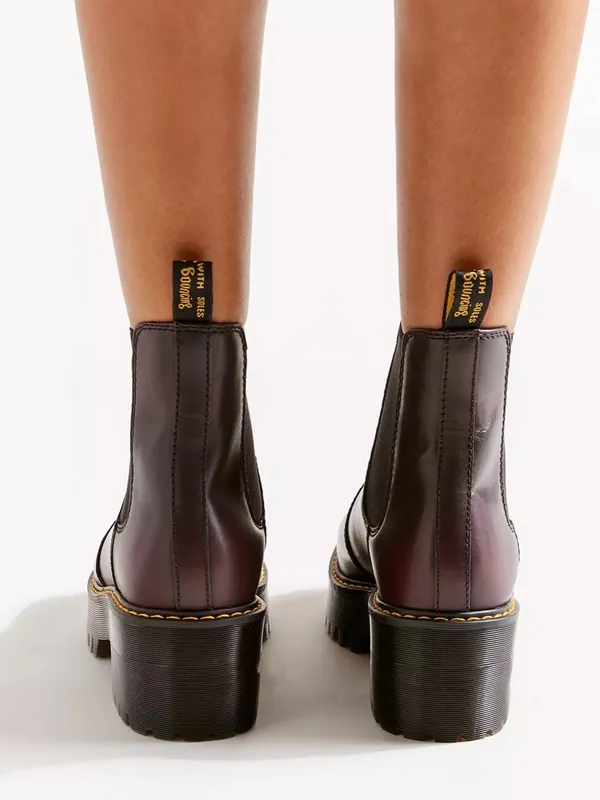 Dr Martens Rometty vintage burgundy Chelsea grunge boots size 10 - Image 2