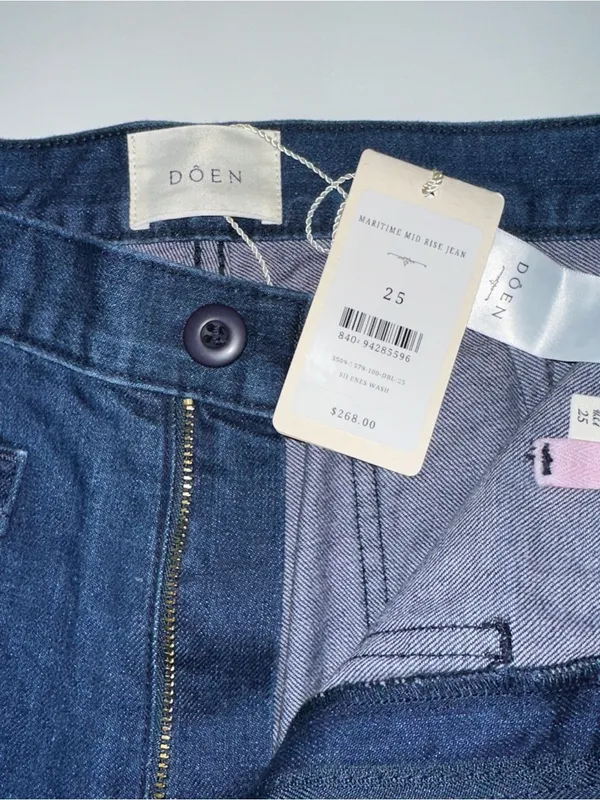DÔEN Maritime Jean – NWT Blue Size 25 - Image 3