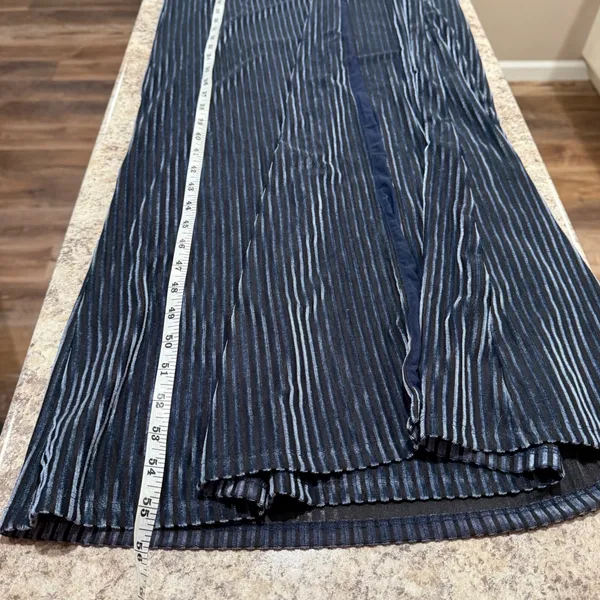 Lovers + Friends NWT Sarai‎ Maxi Dress Short Sleeve Velvet Ribbed Steel Blue - Image 11