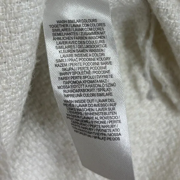 Primark Cream Oversized Shacket Shirt Jacket Textured Cozy‎ Minimalist Casual 10 - Image 10