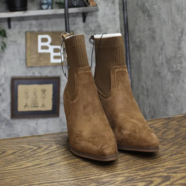 NWT Universal Thread Womens Kinley Ankle Boots 88225814 Cognac Brown 7.5M - Image 6