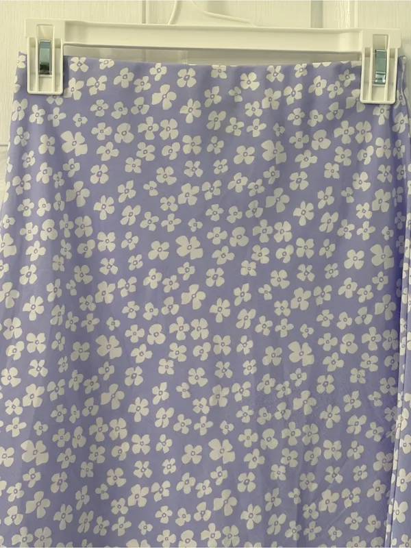 Princess Polly Lavender Floral A-Line Midi Skirt - Image 6