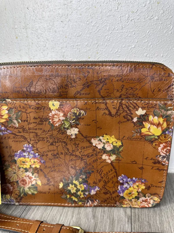 NWT Patricia Nash Floral Map Crossbody English Garden Leather Bag - Image 3