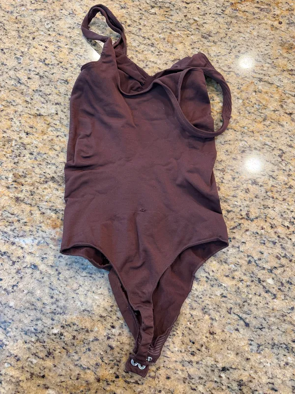 Yitty Brown Shaping Bodysuit Ruched Bust XS/S - Image 2