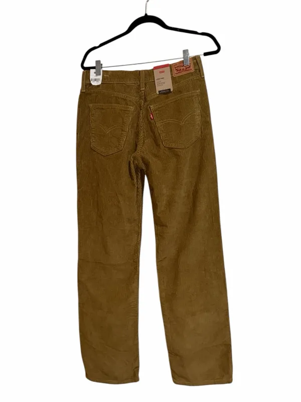 NWT Levis LOW PRO Women Golden Brown Straight Relaxed Thick Corduroy Pants 28X30 - Image 3