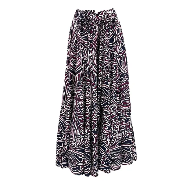 Moon Orchid Boho Maxi Skirt Sz L Cottagecore Festival Abstract Artsy Coastal - Image 2