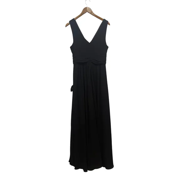 Lulus Thoughts of Hue Black Surplice Maxi Dress size Large NWT - Image 6