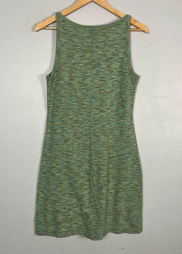 Patagonia high neck green mini dress size medium cotton hiking outdoors - Image 4