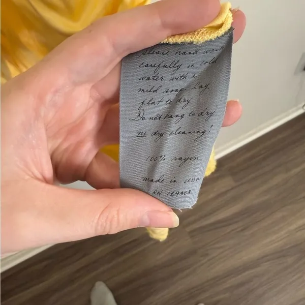 Raquel Allegra Slip Midi Dress Yellow Satin Size Small/4 - Image 7
