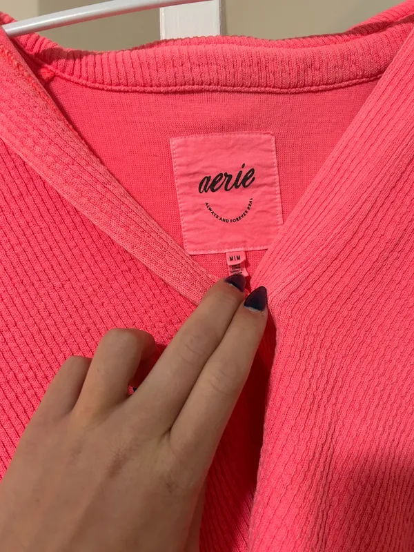 Aerie Hot Pink Sweater - Image 2