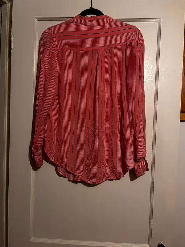 Stripped Pink Button Up - Image 7