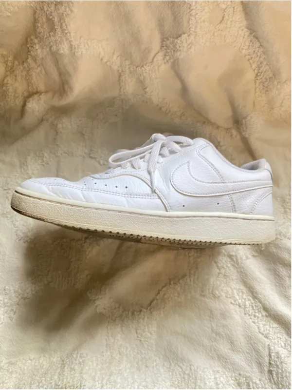 Nike Court Vision Low White Leather Sneakers Streetwear Quiet Luxury Old Money 8 - Image 7